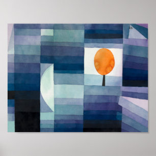 De Voorbode van de Herfst (1922) door Paul Klee Poster