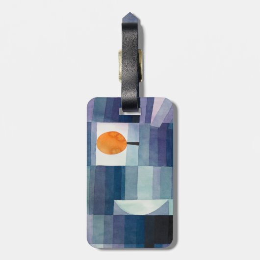 De voorbode van de herfst ,kubisme Beroemde Schild Bagagelabel (Achterkant verticaal)