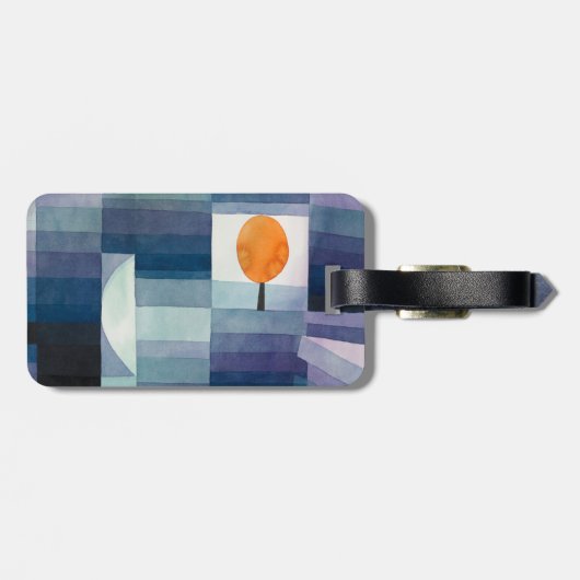 De voorbode van de herfst ,kubisme Beroemde Schild Bagagelabel (Achterkant horizontaal)