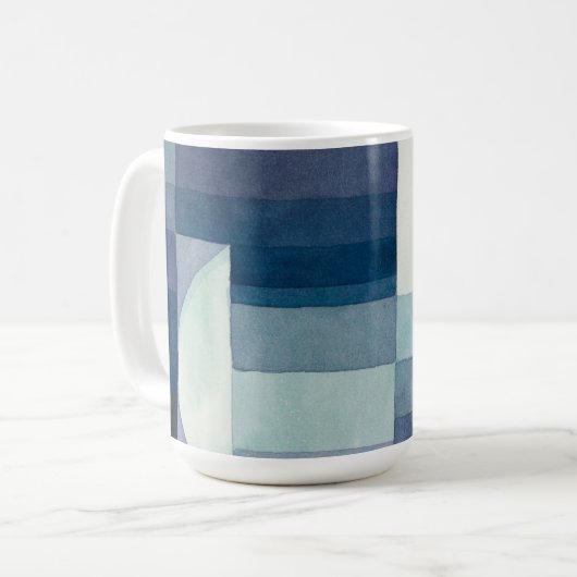 De voorbode van de herfst ,kubisme Beroemde Schild Koffiemok (Voorkant links)