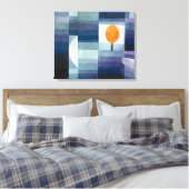 De Voorbode van de Herfst | Paul Klee | Canvas Afdruk (Insitu (Slaapkamer))