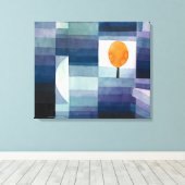 De Voorbode van de Herfst | Paul Klee | Canvas Afdruk (Insitu (Houten vloer))