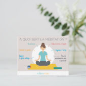 De voordelen van meditatie briefkaart (Staand voorkant)