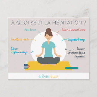 De voordelen van meditatie briefkaart