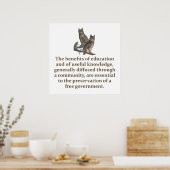 De Voordelen Van Onderwijs En Nuttige Kennis - E Poster (Keuken)