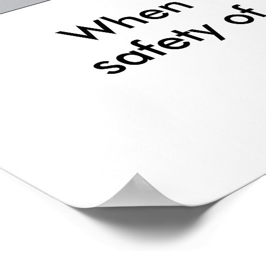 De voordelen van Veiligheid 2001 Poster (Hoek)