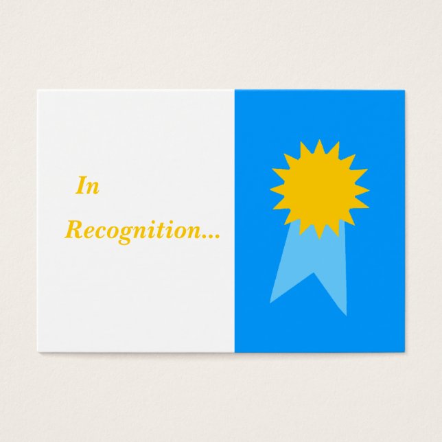 De voordelige Energy Star-blauw-lint-lint-goudster Visitekaartjes (Voorkant)