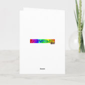 De voordeur feestdagen kaart (Achterkant)