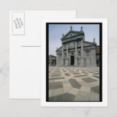 De voorgevel van de kerk, gebouwd 1564-80, gevel g briefkaart (Voorkant / Achterkant)