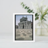 De voorgevel van de kerk, gebouwd 1564-80, gevel g briefkaart (Staand voorkant)