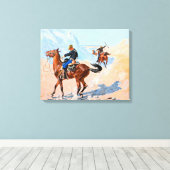 De voorhoede, het militaire offer canvas afdruk (Insitu (Houten vloer))