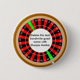 De Voorkeur van de Naam van de Kieuwen Roulette vo Ronde Button 5,7 Cm