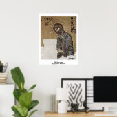 De voorloper van Byzantijnse Mosaïst Poster (Thuiskantoor)