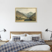 De voormalige Winterhoofdstad Bhutan in Punakha Dz Canvas Afdruk (Insitu (Slaapkamer))