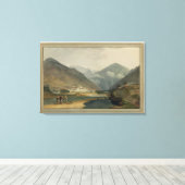 De voormalige Winterhoofdstad Bhutan in Punakha Dz Canvas Afdruk (Insitu (Houten vloer))