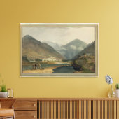 De voormalige Winterhoofdstad Bhutan in Punakha Dz Canvas Afdruk (Insitu (Woonkamer))