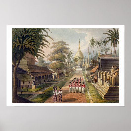 De voornaamste aanpak van de Grote Dagon Pagoda Poster (Voorkant)