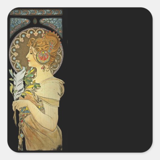 De voorpoot 1899 vierkante sticker (Voorkant)