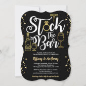 De voorraad goud van de bar uitnodigingscontractpa kaart (Voorkant)