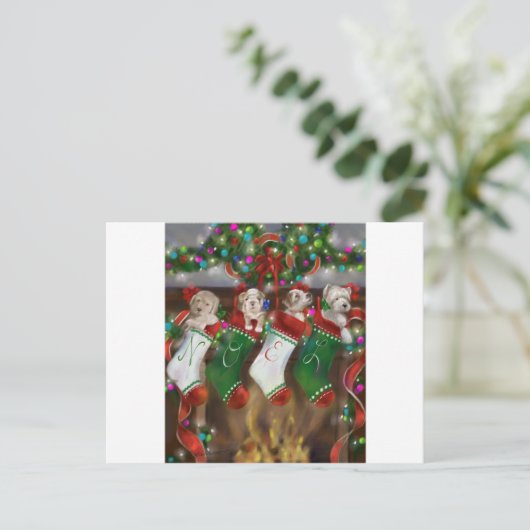 De voorraad was verstopt briefkaart (Staand voorkant)