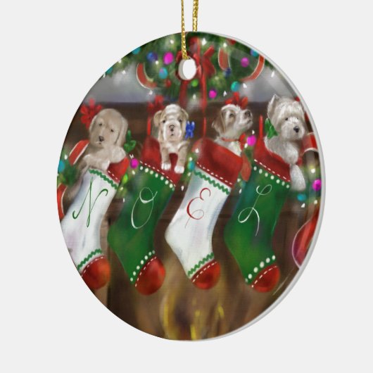 De voorraad was verstopt keramisch ornament (Links)