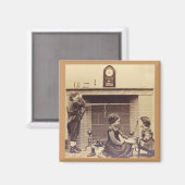 De voorraden werden door de schoorsteen met zorg magneet (Voorkant / Achterkant)