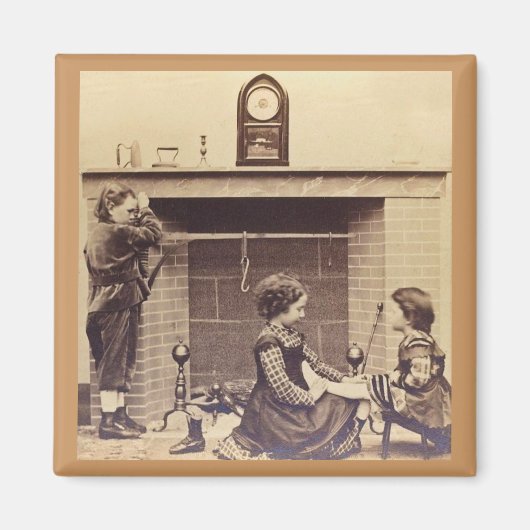 De voorraden werden door de schoorsteen met zorg magneet (Voorkant)