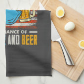 De voorspelling van vandaag is Cornhole en bier Theedoek (Quarter Fold)