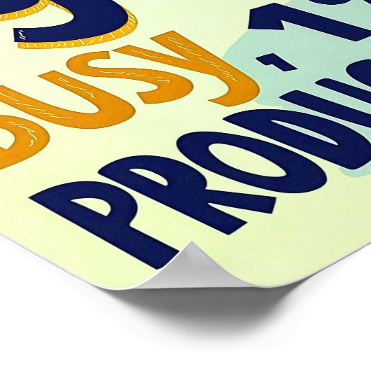 De voorspelling van vandaag is druk - Grappige ret Poster (Hoek)