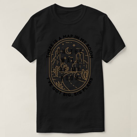 De voorste bodemkaarten t-shirt (Design voorkant)