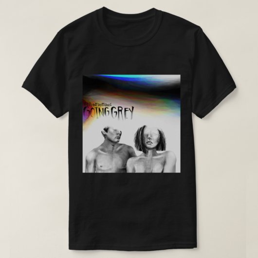 De voorste Bottoms - Grijze Essentiële T-Shirt (Design voorkant)