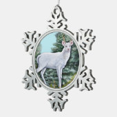 De voorste hart tin sneeuwvlok ornament (Rechts)