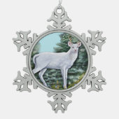 De voorste hart tin sneeuwvlok ornament (Voorkant)