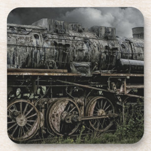 de voortbewegings spoorweg van het de treinspoor drankjes onderzetter