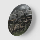 de voortbewegings spoorweg van het de treinspoor ronde klok (Hoek)