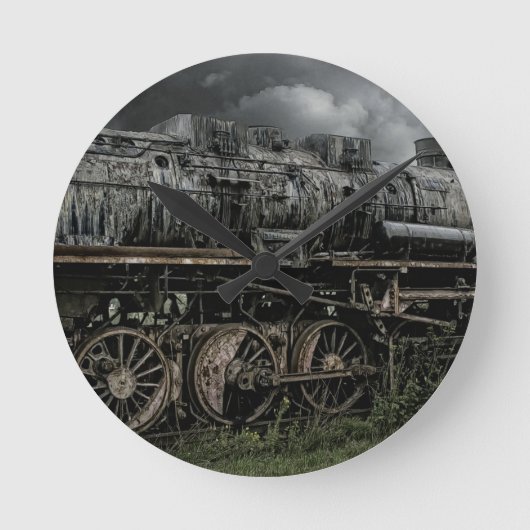 de voortbewegings spoorweg van het de treinspoor ronde klok (Voorkant)