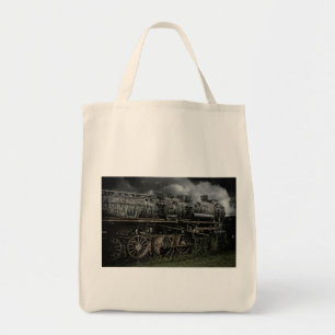 de voortbewegings spoorweg van het de treinspoor tote bag