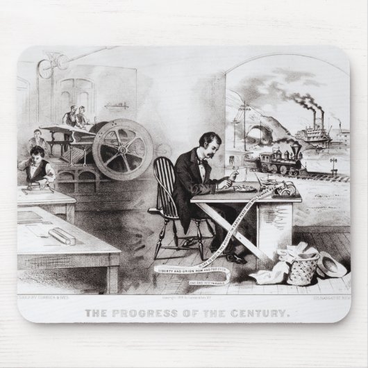 De voortgang van de eeuw muismat (Voorkant)