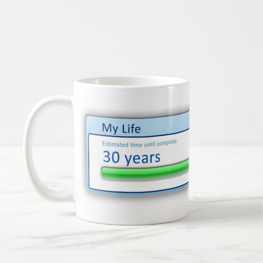 De voortgang van mijn loopbaan koffiemok (Links)