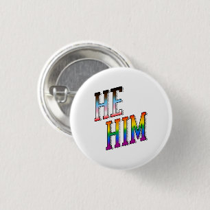 De vooruitgang is hem ronde button 3,2 cm