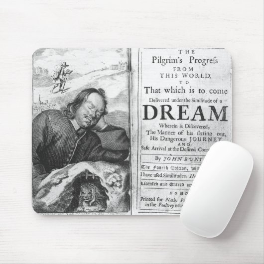 De vooruitgang van de pelgrim" muismat (Met muis)