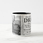 De vooruitgang van de pelgrim" tweekleurige koffiemok (Center)