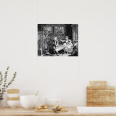 De vooruitgang van Harlot, bord II, Quarrels Poster (Keuken)