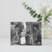 De vooruitgang van Harlot Briefkaart (Staand voorkant)