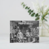 De vooruitgang van Harlot Briefkaart (Staand voorkant)