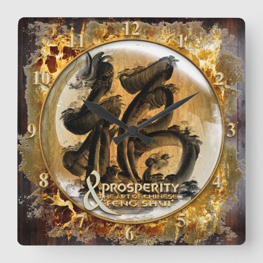 De voorziening voor de betrouwbaarheid : Kunst van Vierkante Klok (Voorkant)