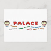 De Voorzijde van de Bouw van het paleis Briefkaart (Voorkant)