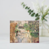 De voorzitter van het mandje, Berthe Morisot Briefkaart (Staand voorkant)