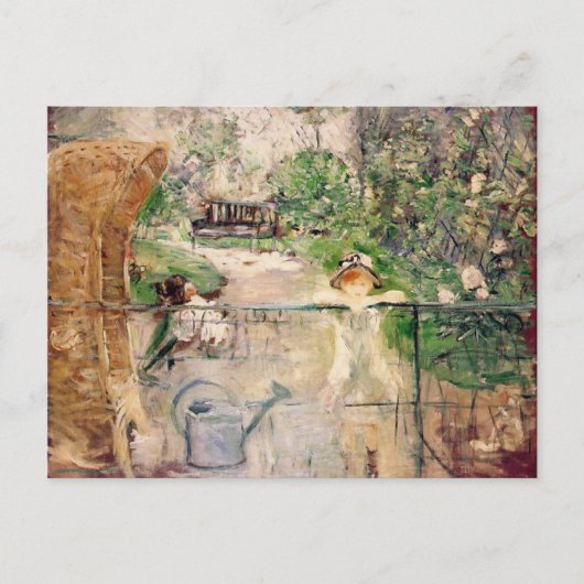 De voorzitter van het mandje, Berthe Morisot Briefkaart (Voorkant)