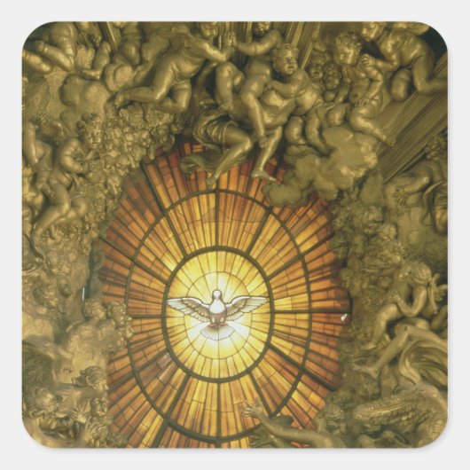 De voorzitter van St.Peter Vierkante Sticker (Voorkant)